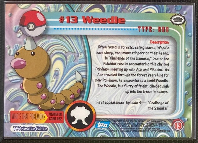 Weedle (13) [Topps TV Animation Edition Series 1 (First Print)]