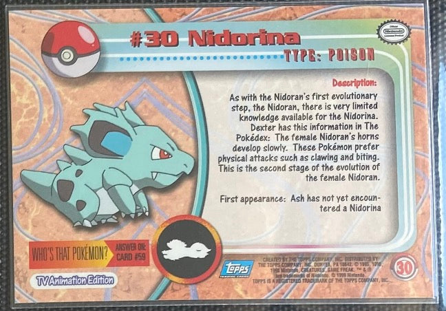 Nidorina Foil (54) [Topps TV Animation Edition Series 1 (Second Print)]