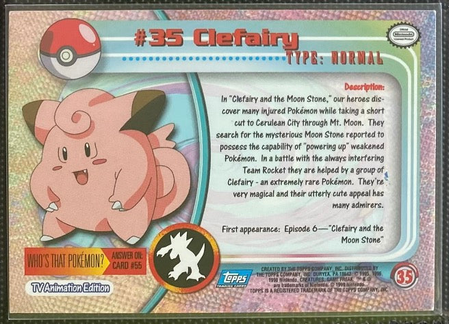 Clefairy (35) [Topps TV Animation Edition Series 1 (Second Print)]