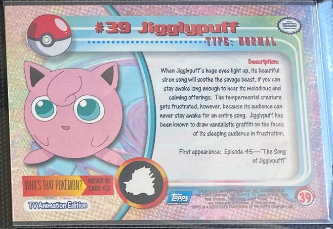 Jigglypuff Foil (39) [Topps TV Animation Edition Series 1 (Second Print)]