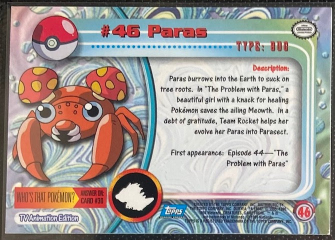 Paras (46) [Topps TV Animation Edition Series 1 (First Print)]