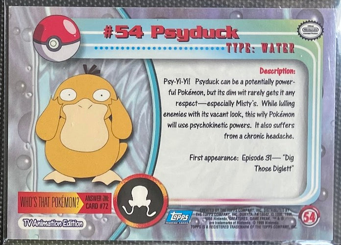 Psyduck (54) [Topps TV Animation Edition Series 1 (First Print)]