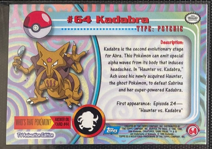 Kadabra (64) [Topps TV Animation Edition Series 1 (Third Print)]