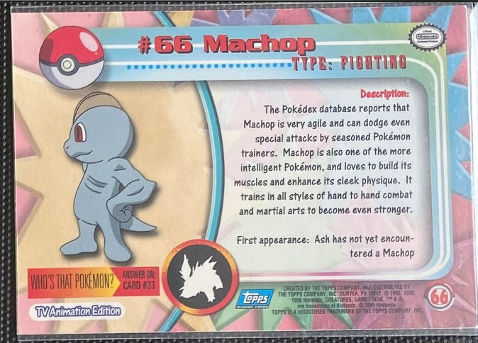 Machop (66) [Topps TV Animation Edition Series 1 (Third Print)]