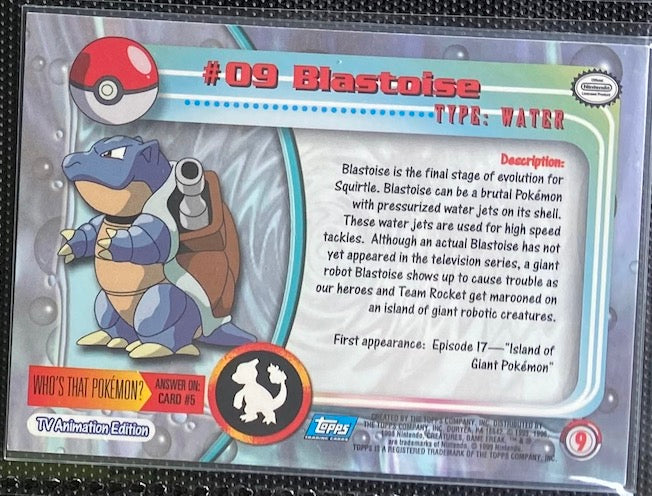 Blastoise (09) [Topps TV Animation Edition Series 1 (Second Print)]