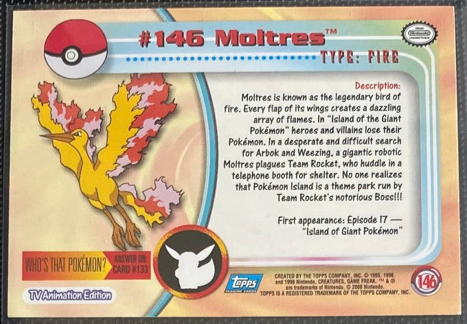 Moltres (146) [Topps TV Animation Edition Series 3]