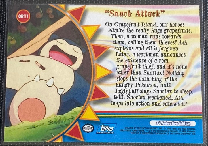 "Snack Attack" Foil (OR11) [Topps TV Animation Edition Series 3]