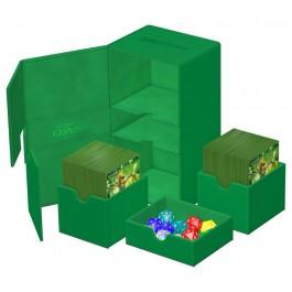 Ultimate Guard Flip N Tray 200+ Monocolor - Green - Josh's Cards