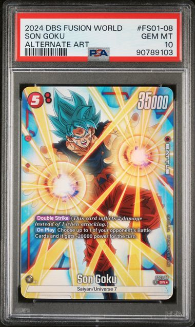 Son Goku Alternate Art Fusion World Starter Deck FS01-08 PSA 10