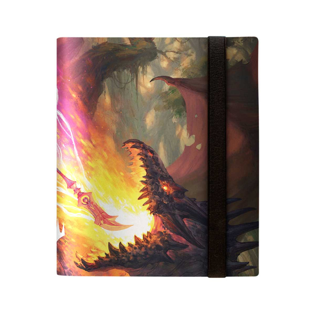 ultra pro 4 card binder Trading Card Binder 4-Pocket – Holds 144 Toploaders Black