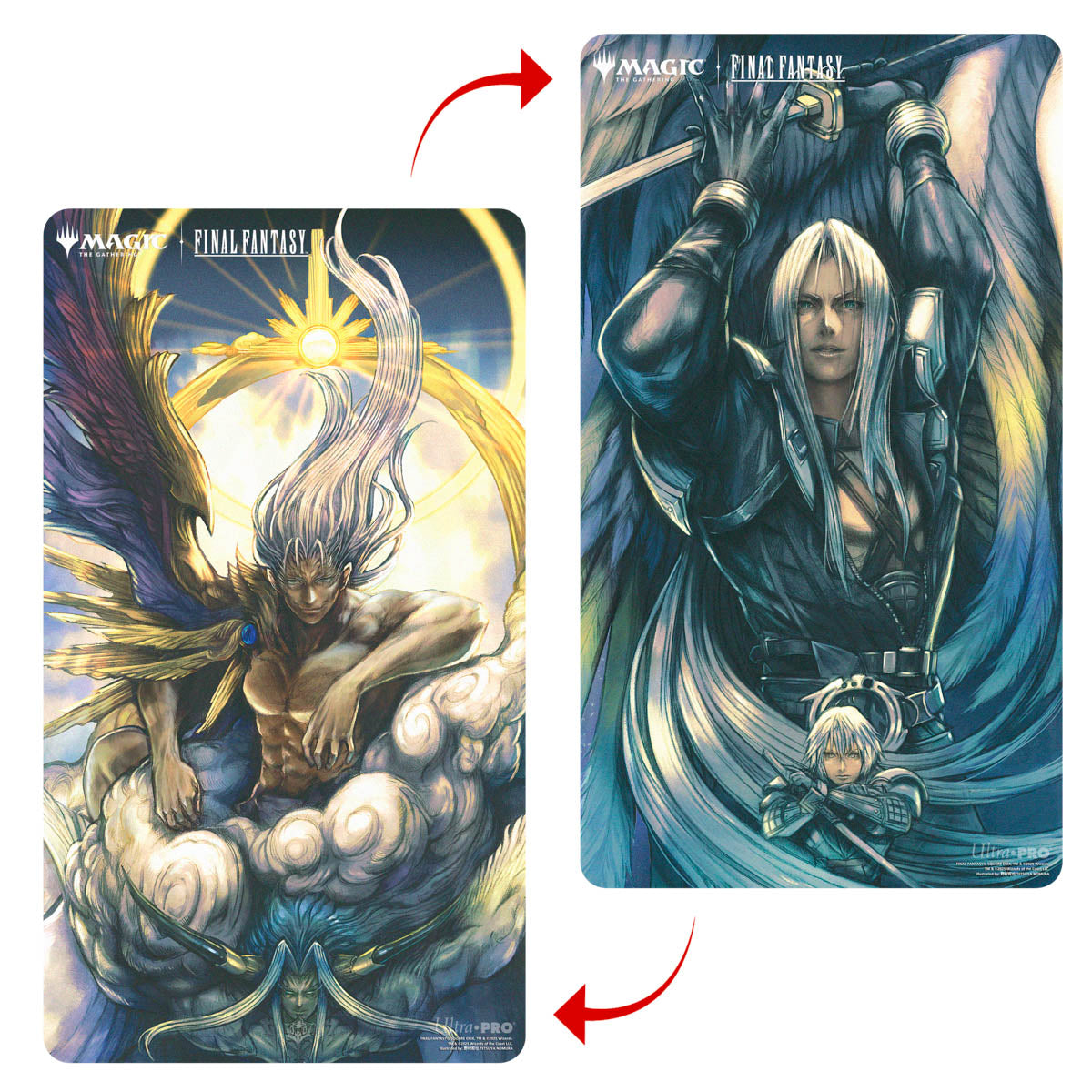 Ultra PRO Magic: The Gathering - Double-Sided Playmat - Final Fantasy (Sephiroth, Fabled SOLDIER / Sephiroth, One-Winged Angel)