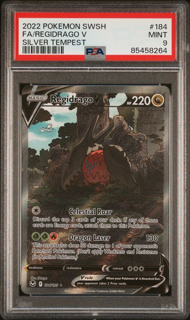 Regidrago V Silver Tempest 184/195 PSA 9