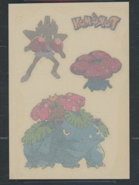 Merlin Pokémon Temporary Tattoos ( Venusaur, Vileplume, Hitmonchan)