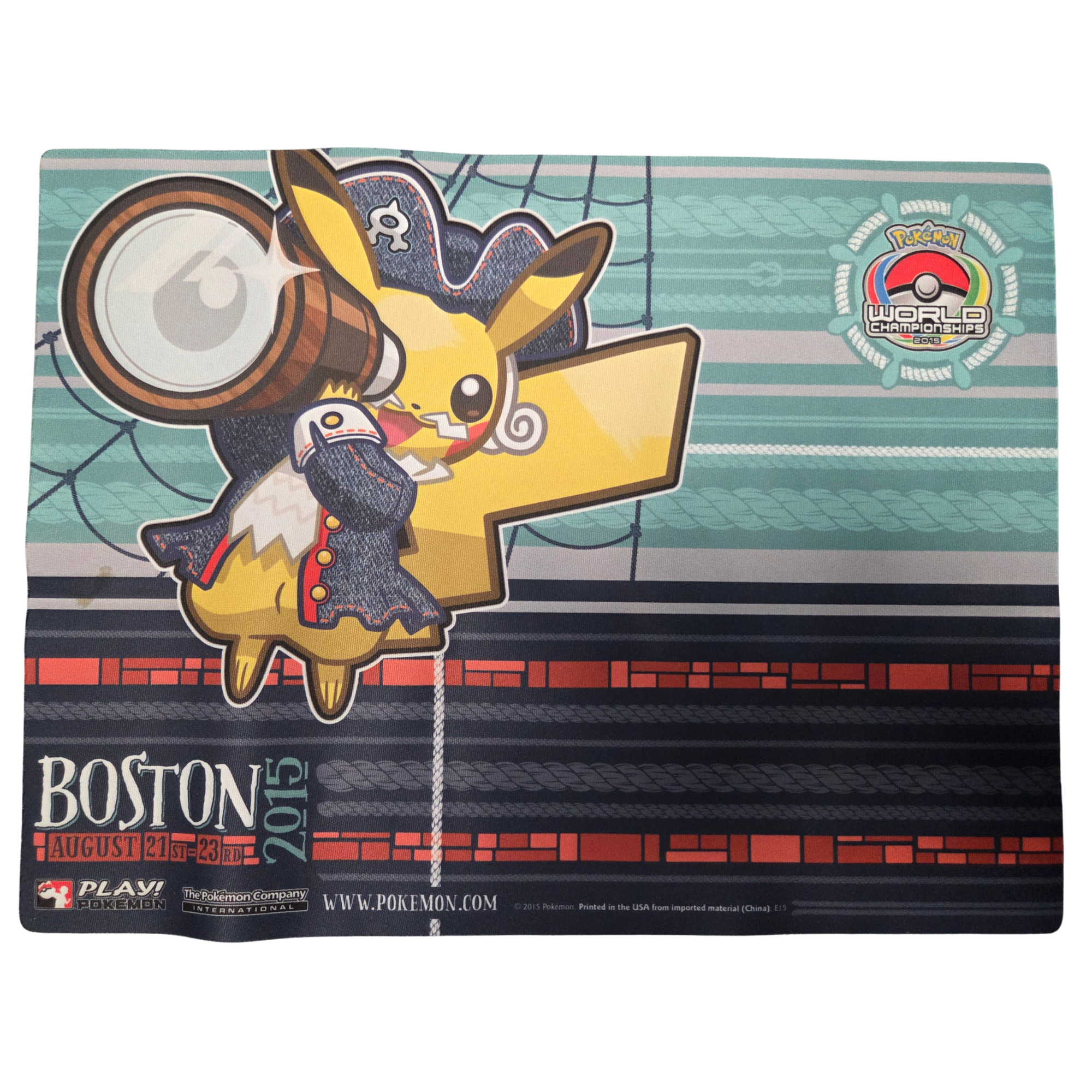 Pokémon 2015 World Championships Boston Pikachu Playmat