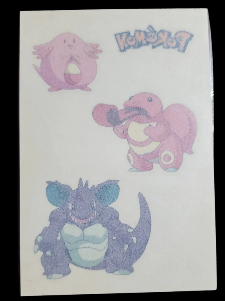 Merlin Pokémon Temporary Tattoos (Nidoking, Lickitung, Chansey)