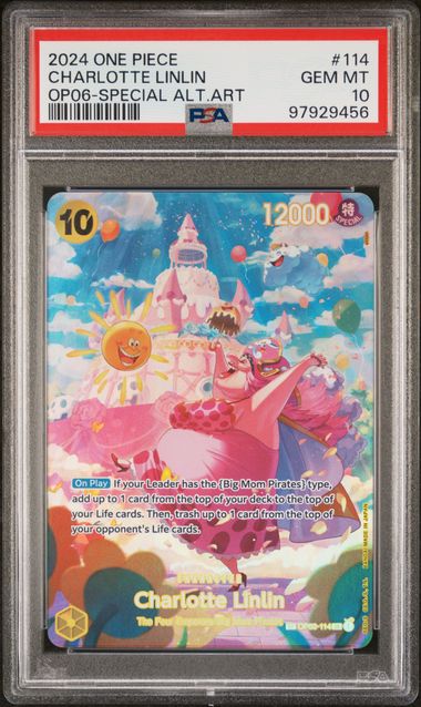 One Piece: Charlotte Linlin Special Alternate Art OP06-114 PSA 10