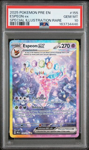Espeon ex SIR Prismatic Evolutions 155/131 PSA 10