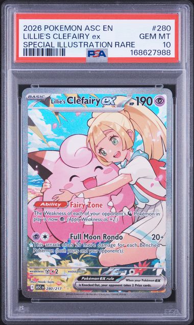 Lillie's Clefairy ex SIR ME Ascended Heroes 280/217 PSA 10
