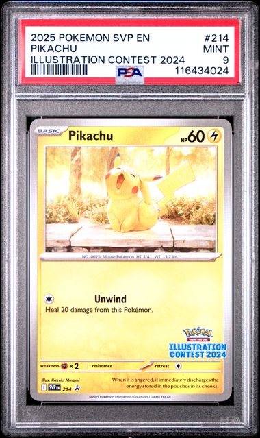 Pikachu Promo SVP 214 PSA 9