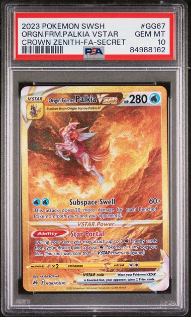 Origin Forme Palkia VSTAR Crown Zenith GG67/GG70 PSA 10