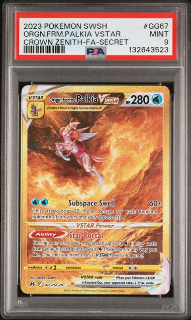 Origin Forme Palkia VSTAR GG67/GG70 PSA 9