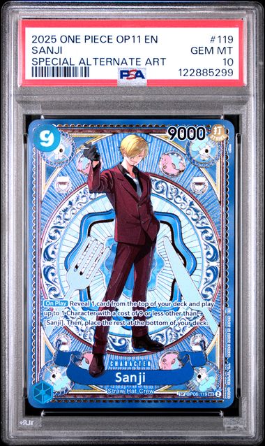 Sanji SP A Fist of Divine Speed OP06-119 PSA 10