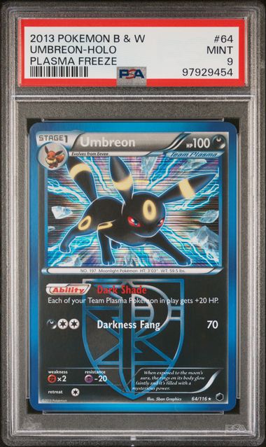 Umbreon Plasma Freeze 64/116 PSA 9