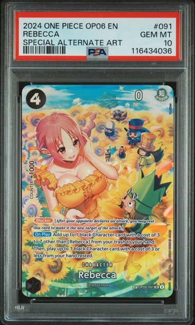 Rebecca Wings of the Captain OP05-091 PSA 10