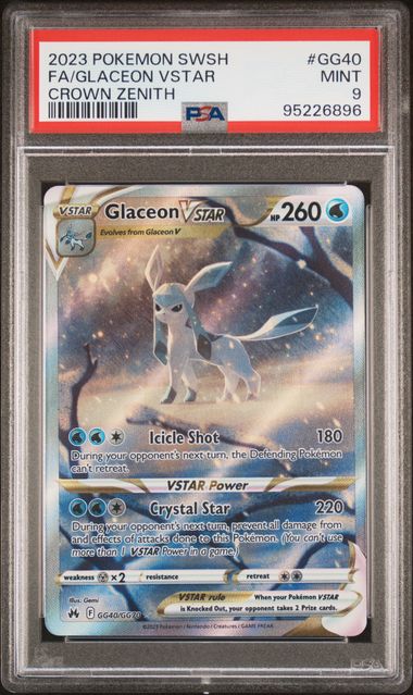 Glaceon VSTAR Crown Zenith GG640/GG70 PSA 9