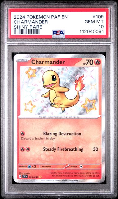 Charmander Paldean Fates 109/091 PSA 10