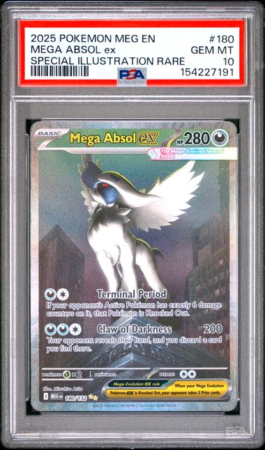 Mega Absol ex Mega Evolution 180/132 PSA 10