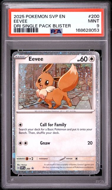 Eevee Blister Promo Scarlet Violet Promo 200 PSA 9