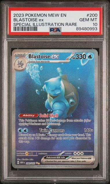Pokemon: Blastoise ex Pokemon 151 200/165 PSA 10 - Josh's Cards