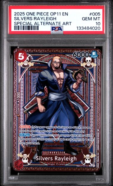 Silvers Rayleigh A Fist of Divine Speed (OP11) OP09-005 PSA 10