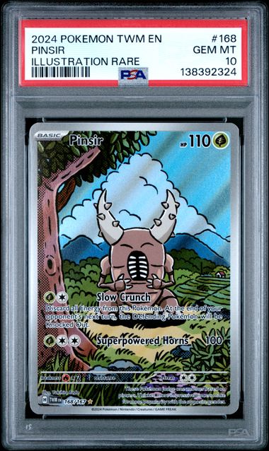 Pinsir Illustration Rare Twilight Masquerade 168/167 PSA 10
