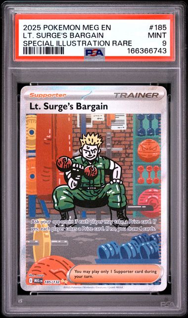 Lt. Surge's Bargain SIR Mega Evolution 185/132 PSA 9