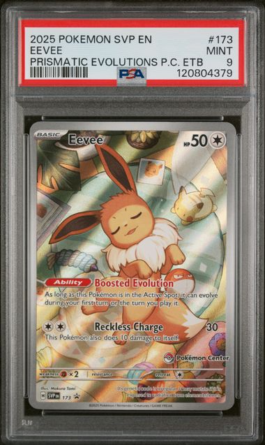 Eevee Pokemon Center Promo SVP 173 PSA 9