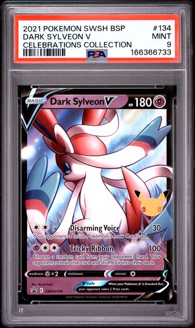 Dark Sylveon V SWSH Black Star Promos SWSH134 PSA 9