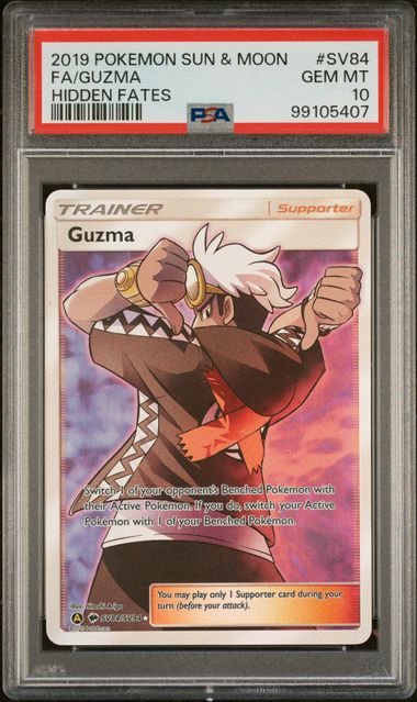 Guzma Hidden Fates SV84/SV94 PSA 10