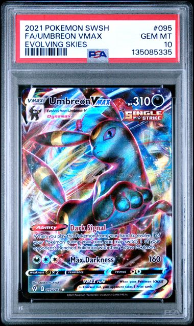 Umbreon VMAX Full Art Evolving Skies 095/203 PSA 10