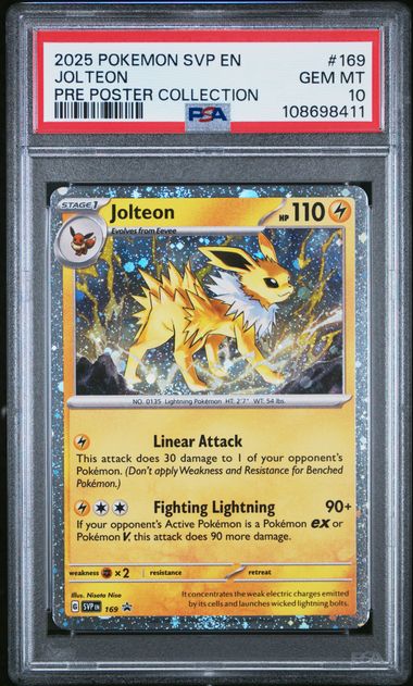 Jolteon Promo SVP 169 PSA 10