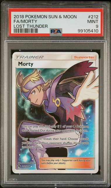 Morty Lost Thunder 212/214 PSA 9