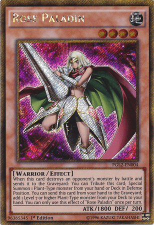 Rose Paladin [PGL2-EN004] Gold Secret Rare - Josh's Cards