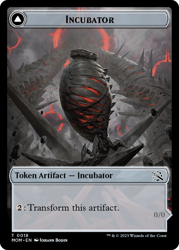 Incubator // Phyrexian (18) Double-Sided Token [March of the Machine Tokens] Foil