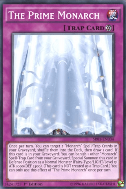 The Prime Monarch [SR01-EN034] Common - Josh's Cards