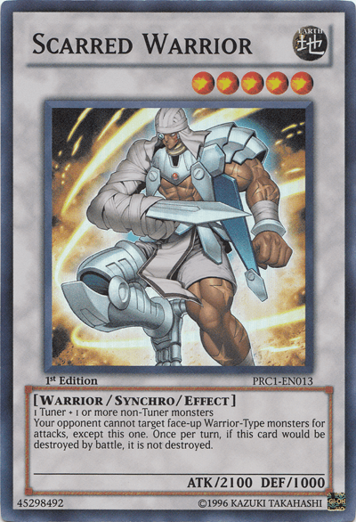 Scarred Warrior [PRC1-EN013] Super Rare - Josh's Cards