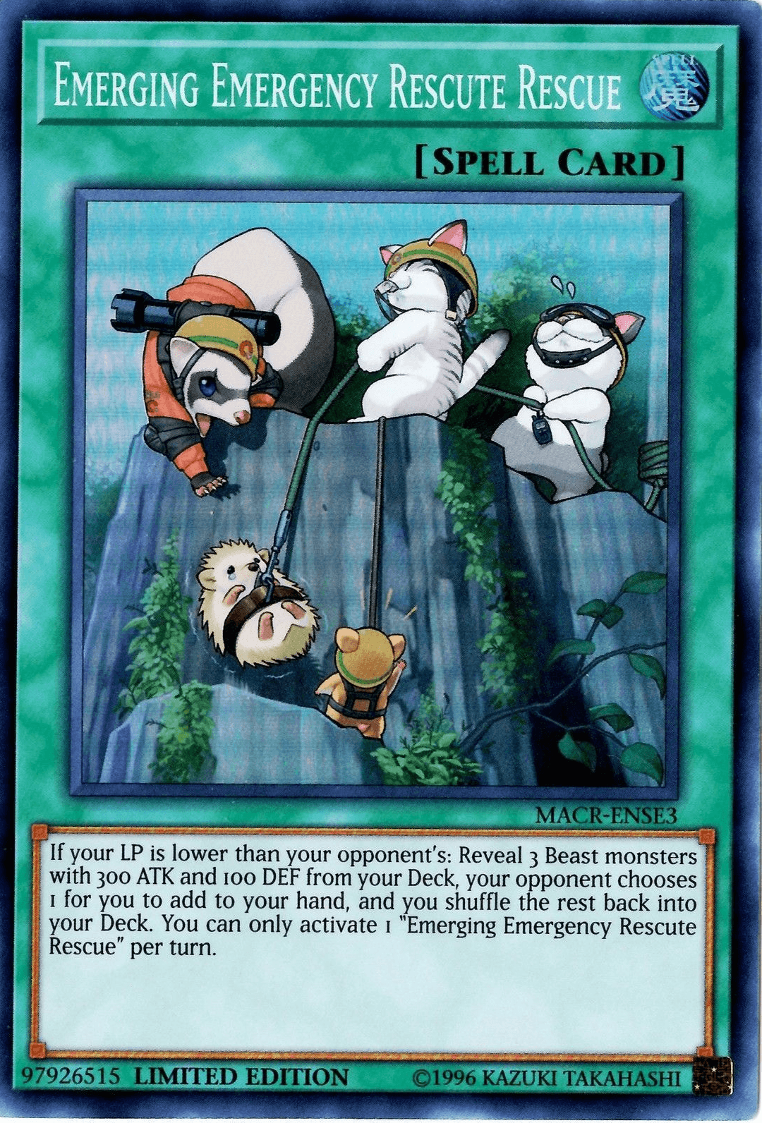 Emerging Emergency Rescute Rescue [MACR-ENSE3] Super Rare - Josh's Cards