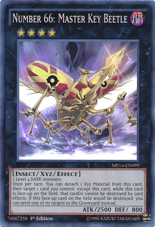 Number 66: Master Key Beetle [MP14-EN099] Super Rare - Josh's Cards