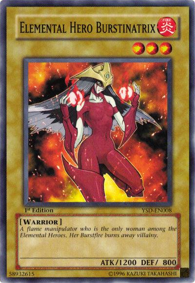 Elemental Hero Burstinatrix [YSD-EN008] Common - Josh's Cards