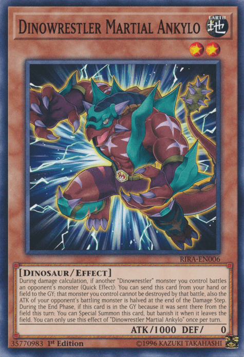Dinowrestler Martial Ankylo [RIRA-EN006] Common - Josh's Cards
